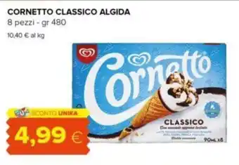 Oasi CORNETTO CLASSICO ALGIDA 8 pezzi - gr 480 offerta