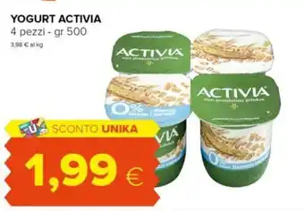 Oasi YOGURT ACTIVIA 4 pezzi - gr 500 offerta