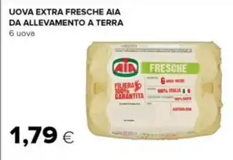 Oasi UOVA EXTRA FRESCHE AIA DA ALLEVAMENTO A TERRA 6 uova offerta