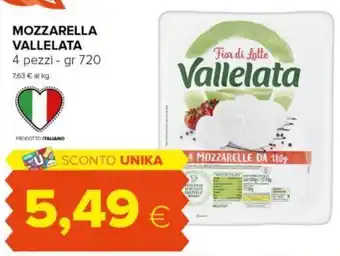 Oasi MOZZARELLA VALLELATA 4 pezzi - gr 720 offerta
