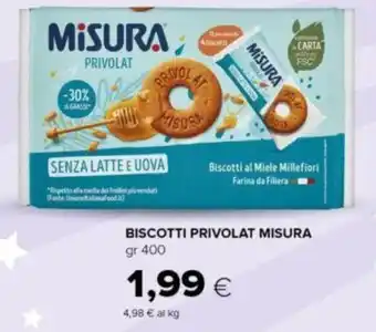 Oasi BISCOTTI PRIVOLAT MISURA gr 400 offerta