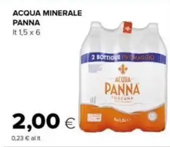 ACQUA MINERALE PANNA lt 1,5 x 6