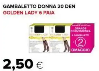 Oasi GAMBALETTO DONNA 20 DEN GOLDEN LADY 6 PAIA offerta