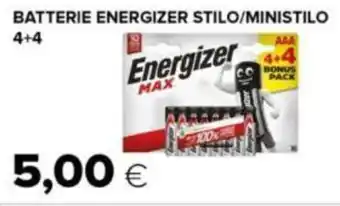 BATTERIE ENERGIZER STILO/MINISTILO 4+4