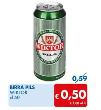 MD Discount BIRRA PILS WIKTOR cl 50 offerta