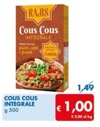 MD Discount COUS COUS INTEGRALE g 500 offerta