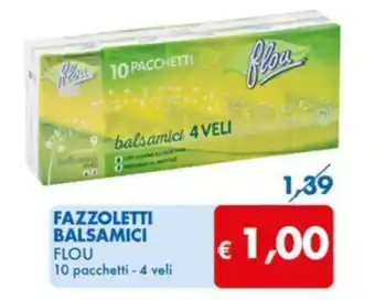 MD Discount FAZZOLETTI BALSAMICI FLOU 10 pacchetti - 4 veli offerta