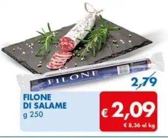MD Discount FILONE DI SALAME g 250 offerta