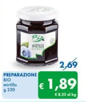 MD Discount PREPARAZIONE BIO mirtillo g 230 offerta
