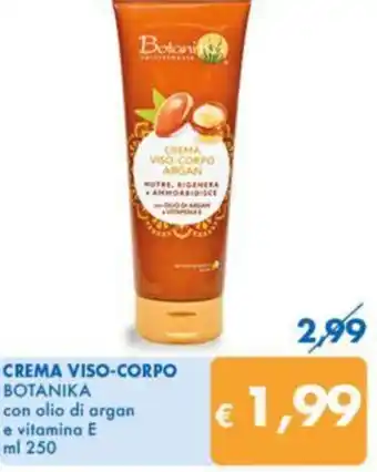 MD Discount CREMA VISO-CORPO BOTANIKA con olio di argan e vitamina E ml 250 offerta