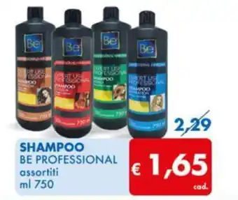 MD Discount SHAMPOO BE PROFESSIONAL assortiti ml 750 offerta