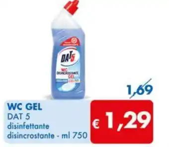 MD Discount WC GEL DAT 5 disinfettante disincrostante - ml 750 offerta
