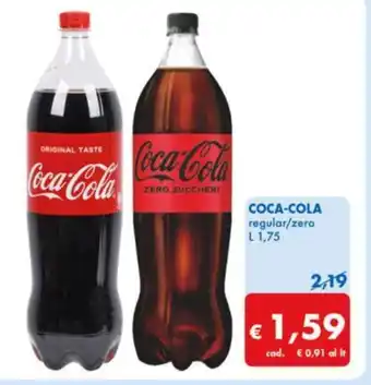 MD Discount COCA-COLA regular/zero L 1,75 offerta