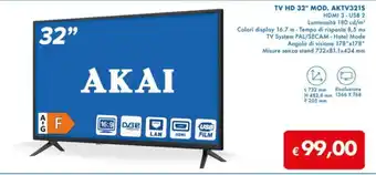 MD Discount TV HD 32" MOD. AKTV321S AKAI offerta