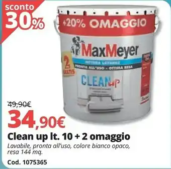 Brico Io Maxmeyer Clean Up Lt 10 + 2 Omaggio offerta
