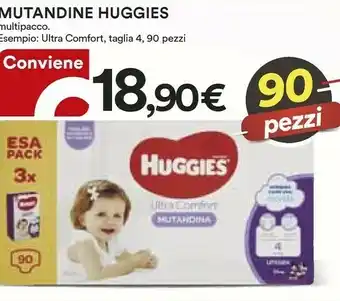 Coop Huggies Mutandina Ultra Comfort offerta