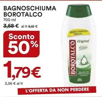 Coop Borotalco Bagnoschiuma offerta