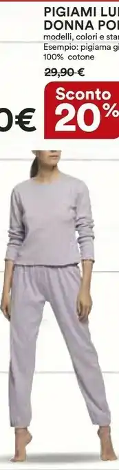 Coop Pompea Pigiami Lunghi Donna offerta