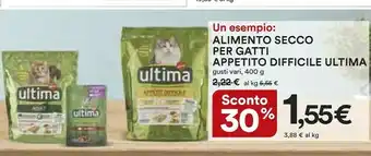 Coop Ultima Alimento Secco Per Gatti Appetito Difficile offerta