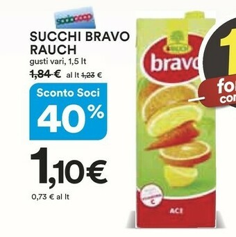 Coop Rauch - Bravo Ananas 1500 G(ml) offerta