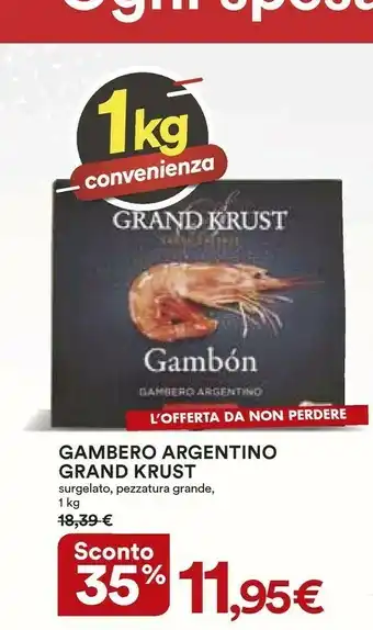 Coop Grand krust Gambero Argentino Surgelato, Pezzatura Grande offerta