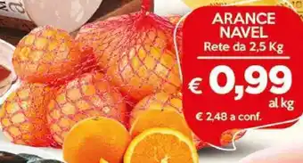 Crai ARANCE NAVEL Rete da 2,5 Kg offerta
