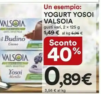 Coop Valsoia Yogurt Yosoi Naturale offerta