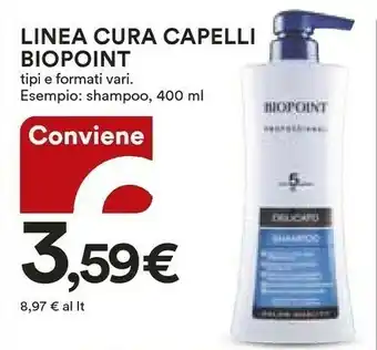 Coop Biopoint Linea Cura Capelli offerta