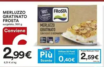 Coop Frosta Merluzzo Gratinato Con Rosmarino E Limone 360 G(ml) offerta