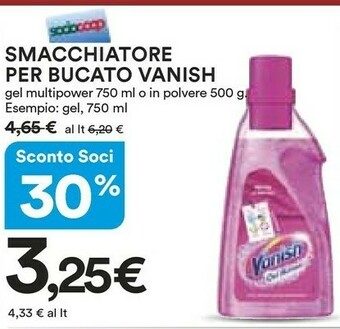 Coop Vanish Smacchiatore Per Bucato offerta