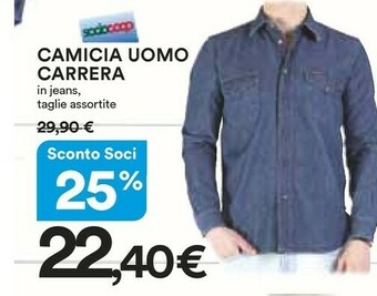 Coop Carrera Camicia Uomo offerta