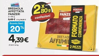 Coop Panzeri Bresaola Affettata offerta