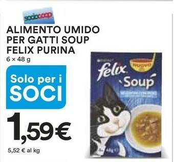 Coop Purina Alimento Umido Per Gatti Soup Felix offerta