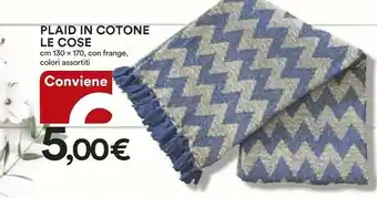 Coop Plaid In Cotone Le Cose offerta