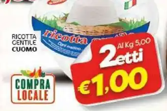 Crai RICOTTA GENTILE CUOMO offerta