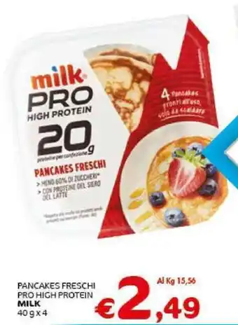 Crai PANCAKES FRESCHI PRO HIGH PROTEIN MILK 40gx4 offerta