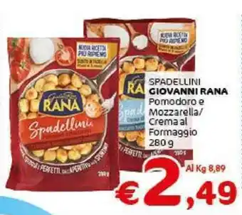 Crai SPADELLINI GIOVANNI RANA Pomodoro e Mozzarella/ Crema al Formaggio 280 g offerta