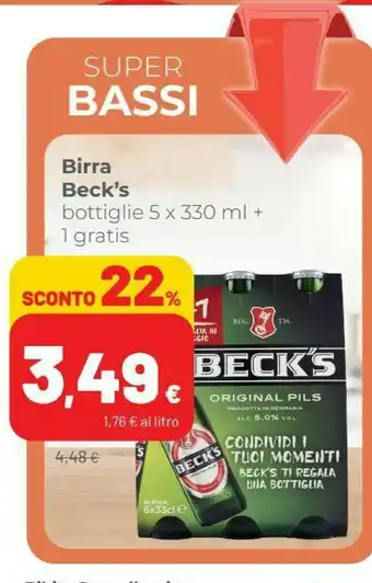 Coop Becks Beck's - Birra 330 G(ml) offerta