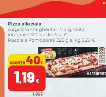 Coop Pizza alla pala Surgelata Margherita /margherita Integrale offerta