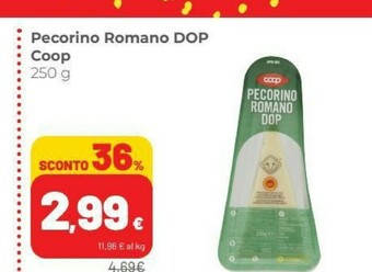 Coop Coop - Pecorino Romano 250 G(ml) offerta