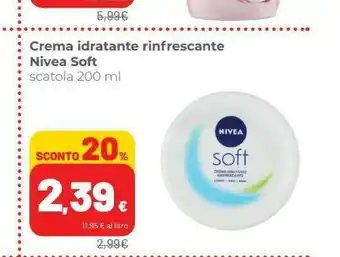 Coop Nivea Soft Crema Idratante Rinfrescante offerta