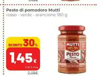 Coop Mutti Pesto Rosso Di Pomodoro 180 G(ml) offerta
