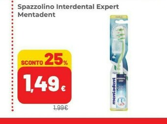Coop Mentadent Spazzolino Interdental Expert offerta