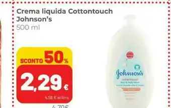 Coop Johnson's Crema Liquida Cottontouch offerta