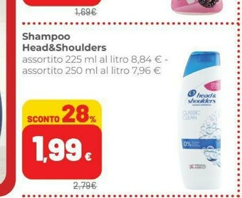 Coop Head & Shoulders Shampoo offerta