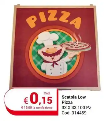 Centro Cash Scatola Low Pizza 33 X 33 100 PZ offerta