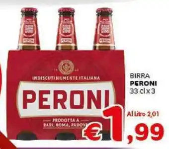 Crai BIRRA PERONI 33 cl x 3 offerta