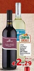 Crai VINO CASTELLI ROMANI FEUDI DEL SOLE Bianco/Rosso 75 cl offerta