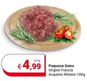Centro Cash Purpuzza Suino Origine Francia Acquisto Minimo 10Kg offerta