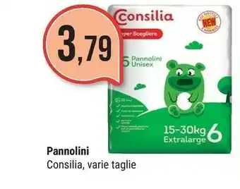 Supermercati Gulliver Consilia Pannolini Unisex 15-30 Kg Extralarge offerta